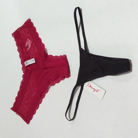 Gap Body Dream Girl Women's Set of 2 Thong Lace Underwear Size Medium - New - Picture 1 of 7